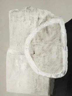 Malerifabrikken Design Painting / White Stone / 90x120 Cm / Sort ramme