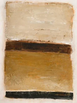 Malerifabrikken Design Painting / Ochre Square / 90x120 Cm / Sort ramme