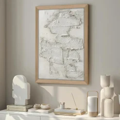Malerifabrikken White Rock / 30x40 Cm / Egetræsramme