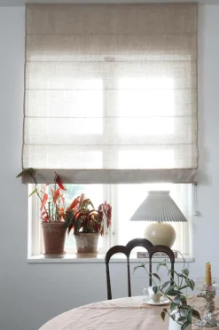 Mimou Liftgardin Ellie halvlærred 220 cm høj