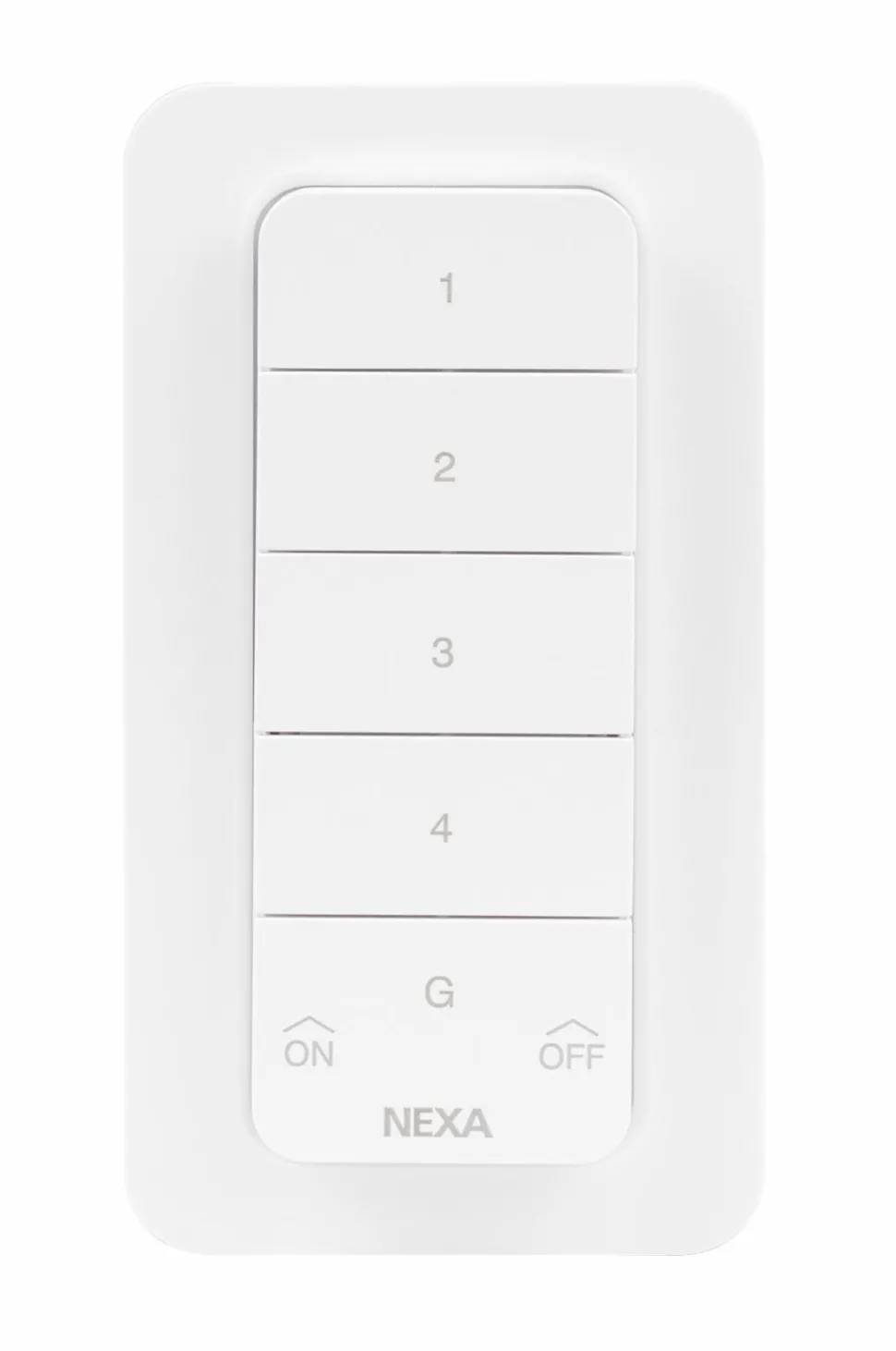 Nexa Myct-2107 Fjernbetjening med magnetisk nøgle 4-kanals 433 Mhz