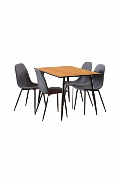 NORDFORM Wilma rektangulært spisebordssæt 120x80x75 cm combo 1