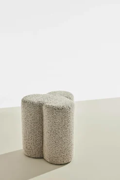 Pastill Bodhi puf i bouclé ø 40 cm
