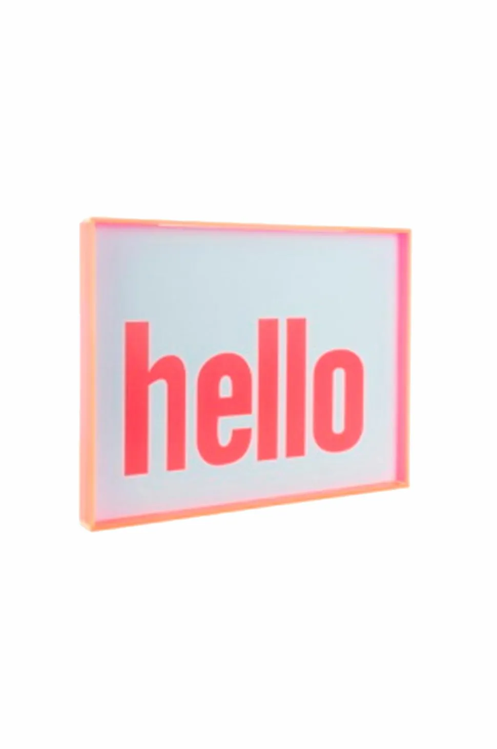 Present Time Vægkunst Hello lArge