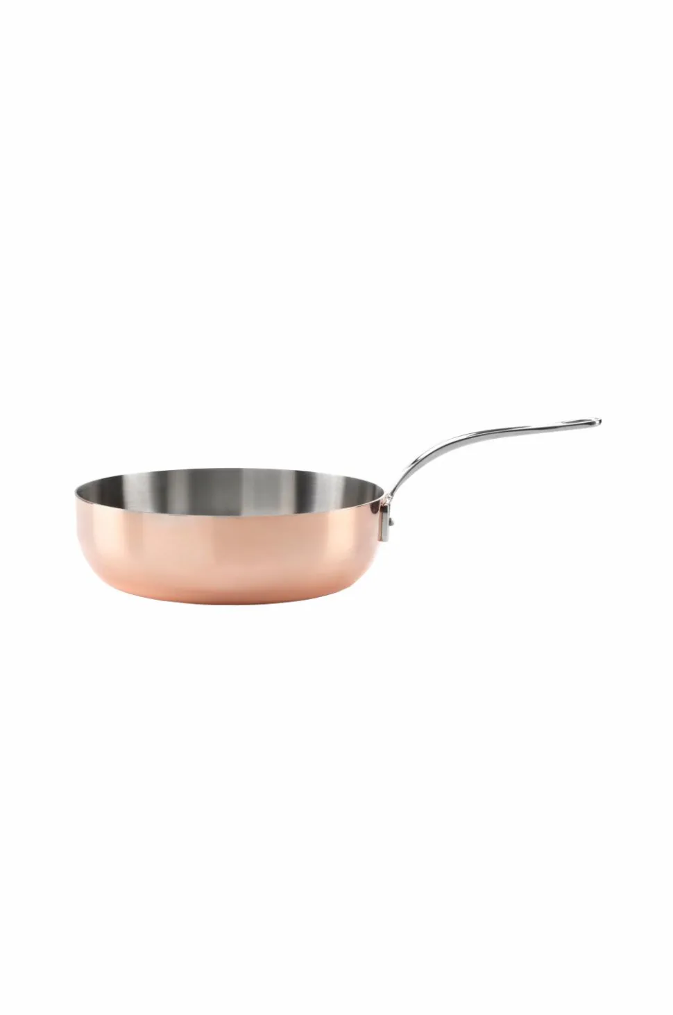 Samuel Groves Sauterpande i kobber 26 cm