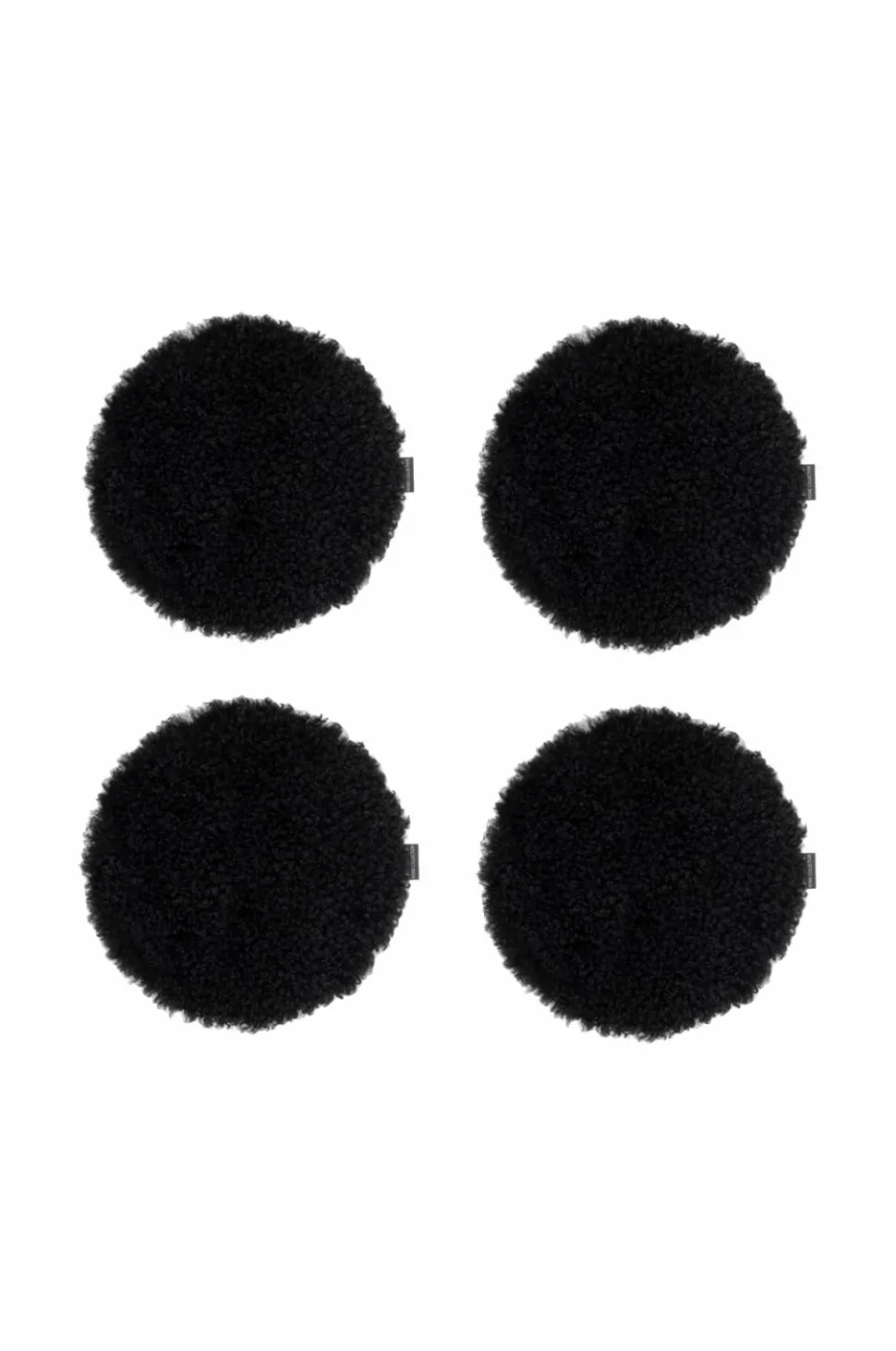 Skinnwille Rund siddepude Curly 4-pak