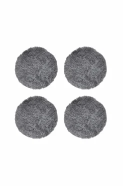 Skinnwille Rund siddepude Curly 4-pak