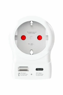 SKROSS Rejseadapter USB-A/USB-C 20W
