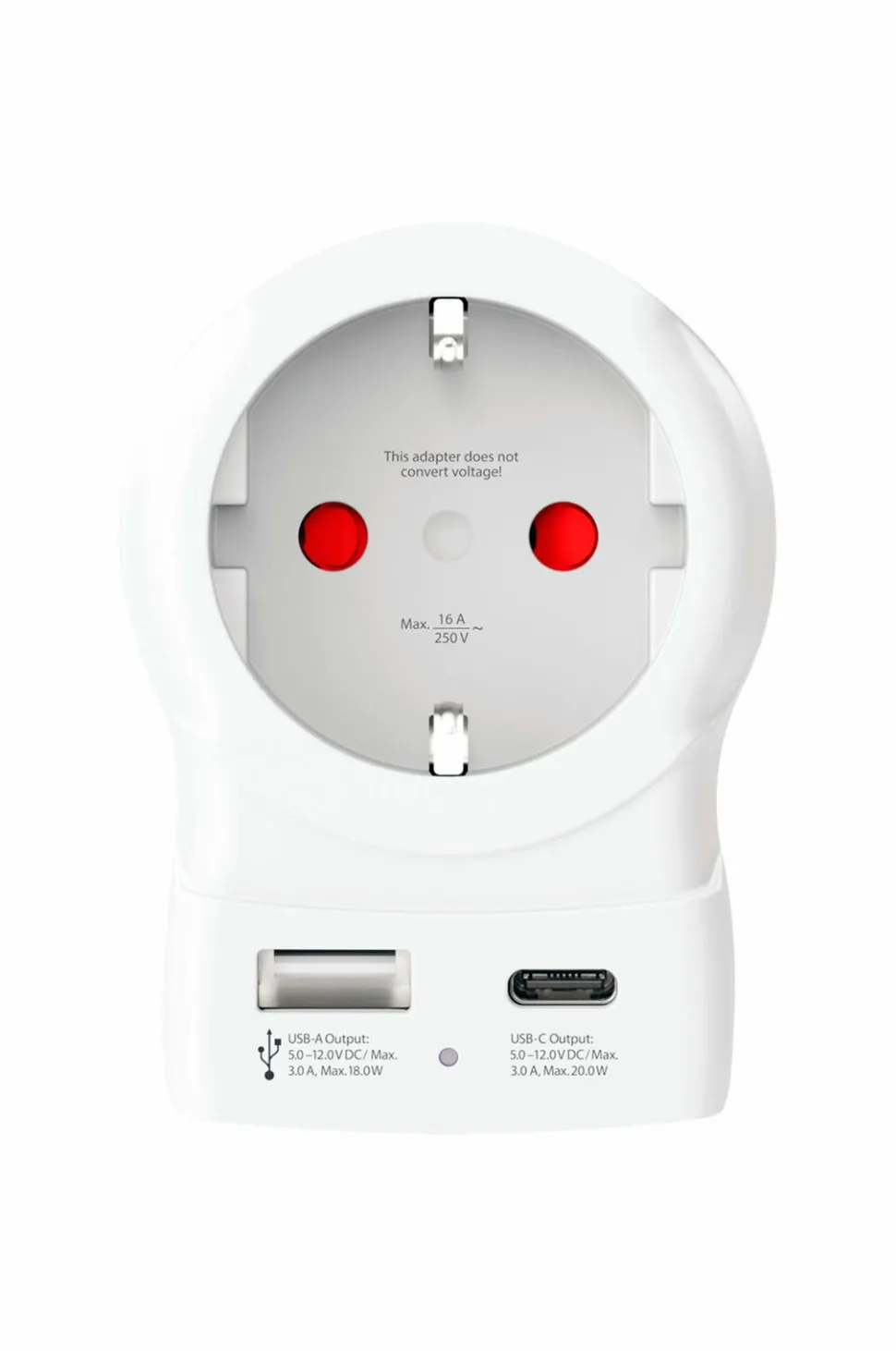 SKROSS Rejseadapter USB-A/USB-C 20W