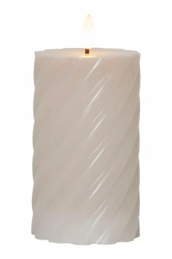 Star Trading Bloklys Flamme Swirl LED 15 cm