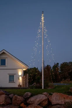 Star Trading Flagstangsbelysning Skinnende varm hvid