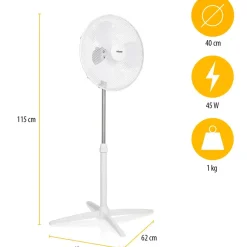 Tristar Gulvvifte Justerbar højde 85-115 cm