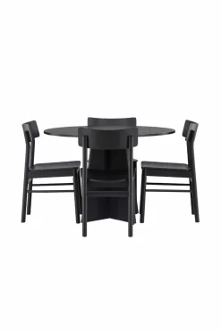 Venture Home Spisegruppe Bootcut Round og stolene Montros
