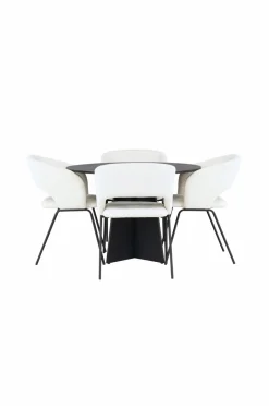 Venture Home Spisegruppe Bootcut med 4 stk. stole Day