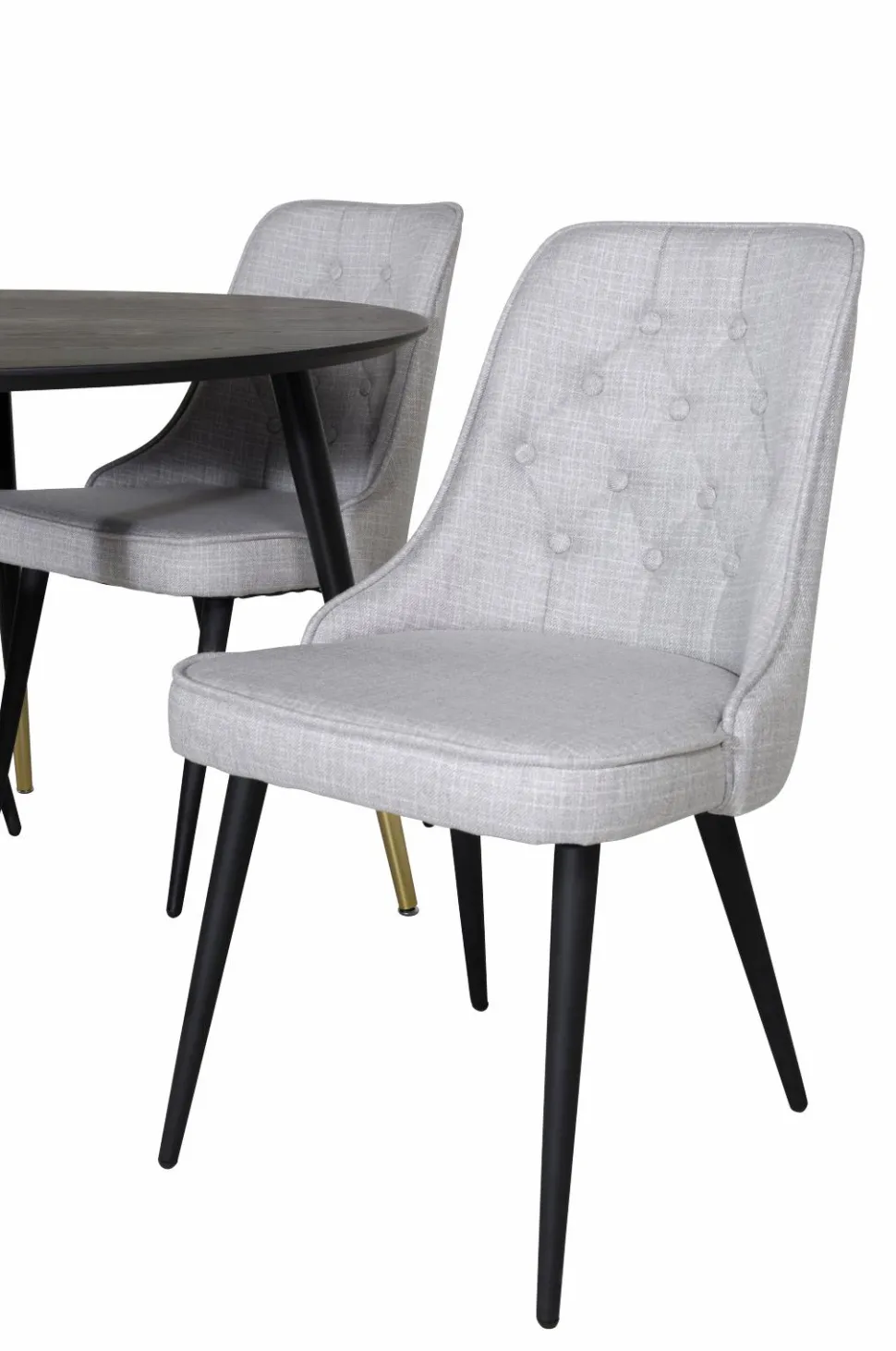 Venture Home Spisegruppe Dipp med 4 stk. stole Velvet Deluxe