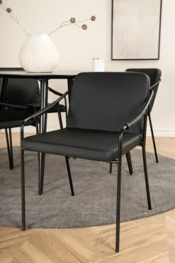 Venture Home Spisegruppe Dipp med 4 spisebordsstole Tvist