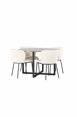 Venture Home Spisegruppe Durango med 4 stk. stole Edina