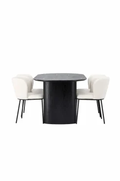 Venture Home Spisegruppe Isolde med 4 stk. stole Edina