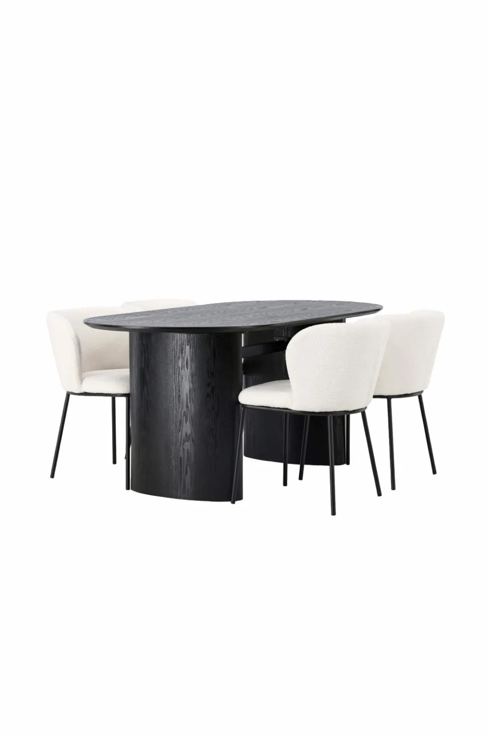Venture Home Spisegruppe Isolde med 4 stk. stole Edina
