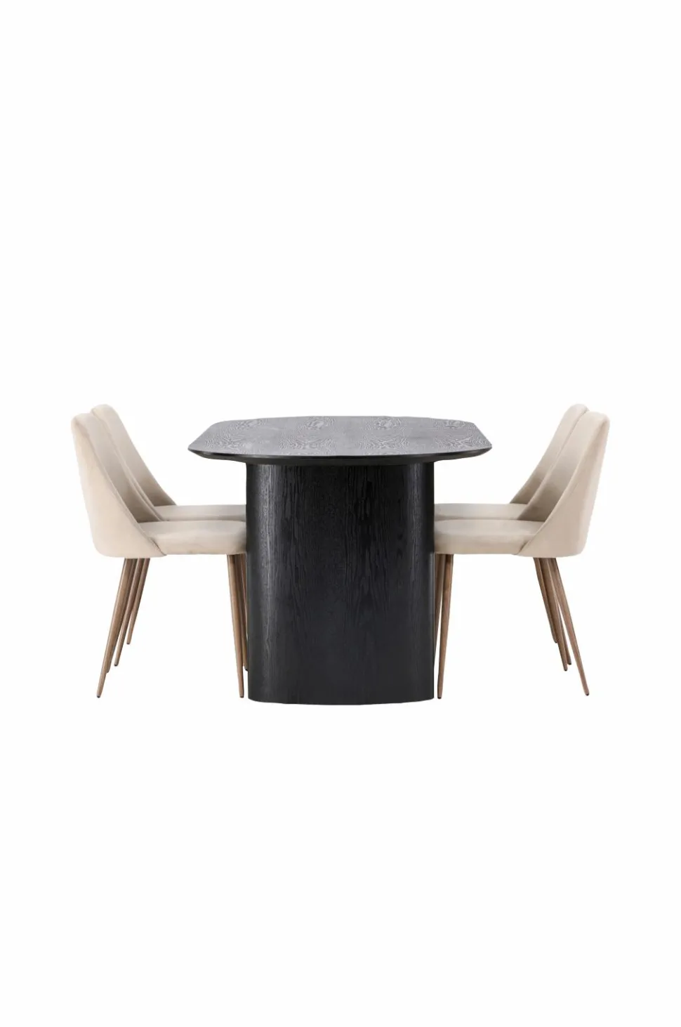 Venture Home Spisegruppe Isolde med 4 stk. stole Night
