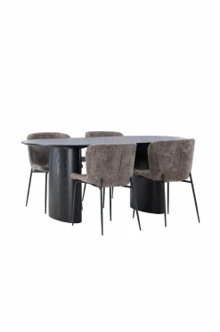 Venture Home Spisegruppe Isolde med 4 stk. stole Modesto