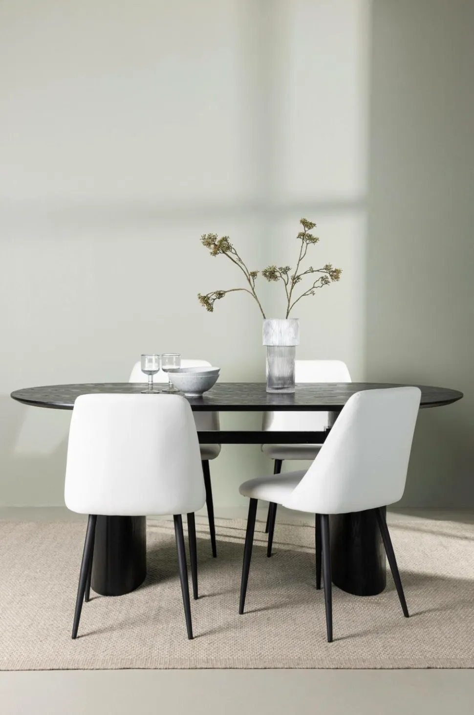 Venture Home Spisegruppe Isolde med 4 stk. stole Night