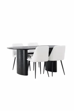 Venture Home Spisegruppe Isolde med 4 stk. stole Night