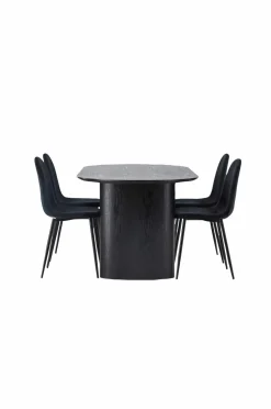 Venture Home Spisegruppe Isolde med 4 stole Polar