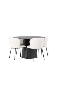 Venture Home Spisegruppe Lanzo med 4 stole Edina