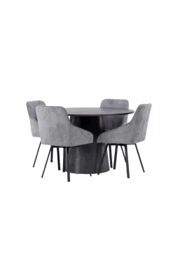 Venture Home Spisegruppe Lanzo med 4 stole Rosie