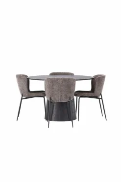 Venture Home Spisegruppe Lanzo med 4 stole Modesto