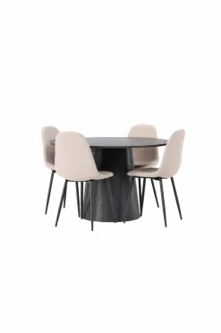 Venture Home Spisegruppe Lanzo med 4 stole Polar