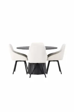 Venture Home Spisegruppe Lanzo med 4 stole Rosie