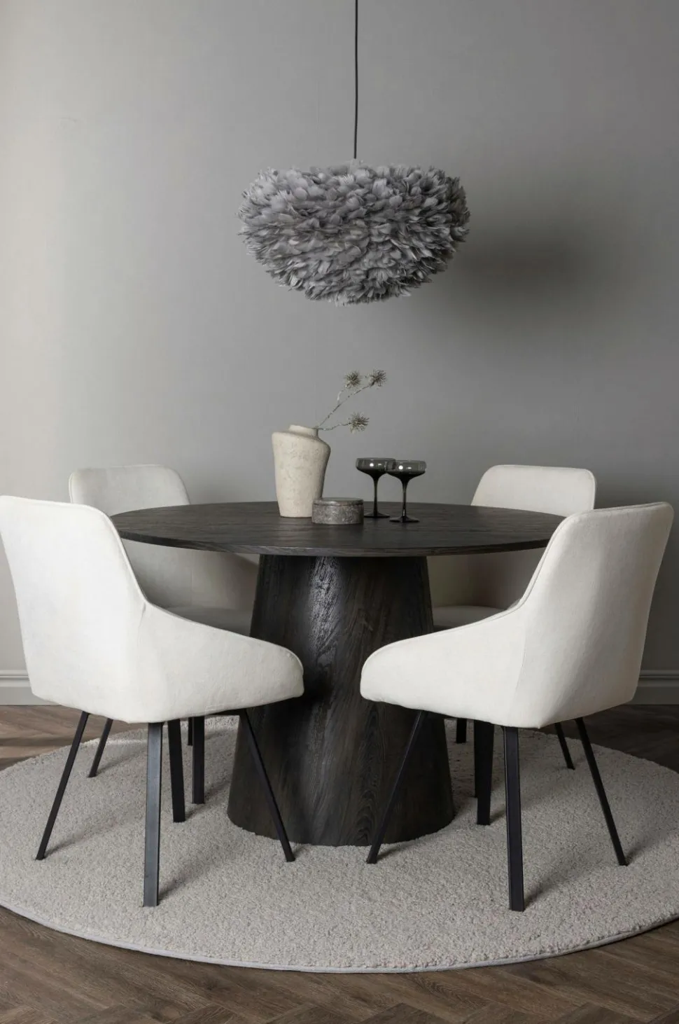 Venture Home Spisegruppe Lanzo med 4 stole Rosie