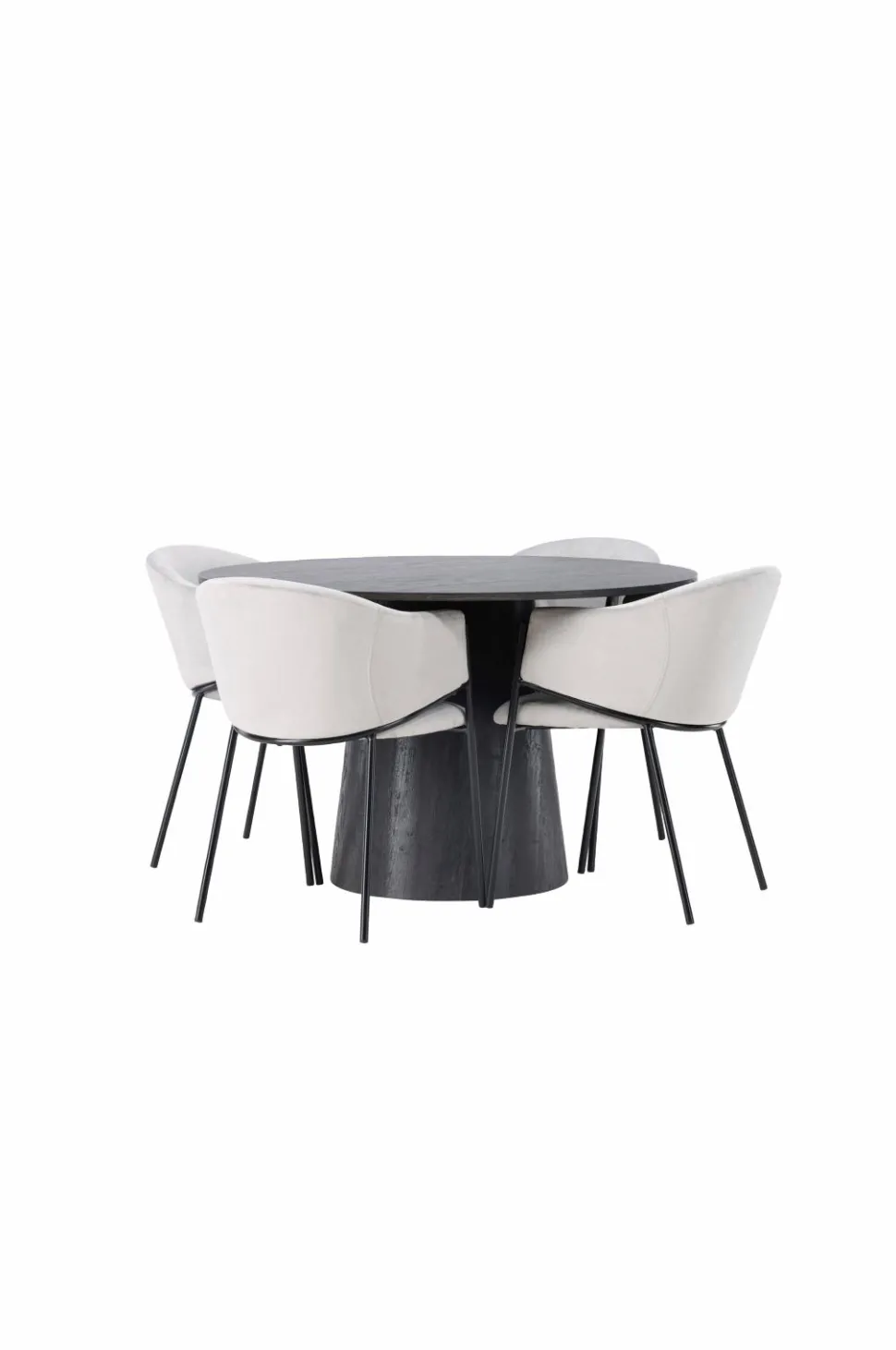 Venture Home Spisegruppe Lanzo med 4 stole Evelina