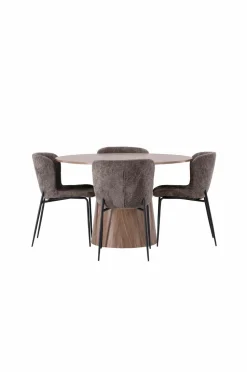 Venture Home Spisegruppe Lanzo med 4 stole Modesto