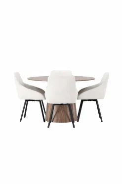 Venture Home Spisegruppe Lanzo med 4 stole Rosie