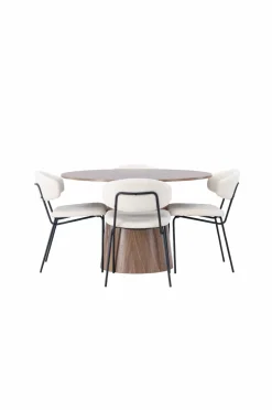 Venture Home Spisegruppe Lanzo med 4 stole Chico