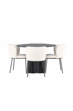Venture Home Spisegruppe Olivia med 4 stole Edina