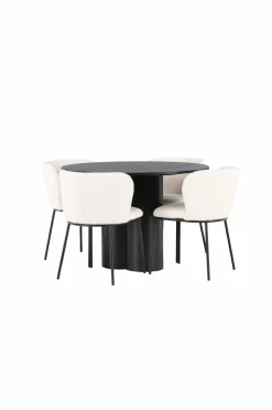 Venture Home Spisegruppe Olivia med 4 stole Edina