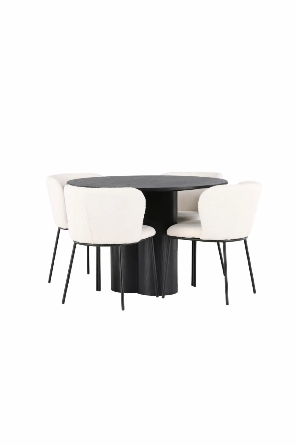 Venture Home Spisegruppe Olivia med 4 stole Edina