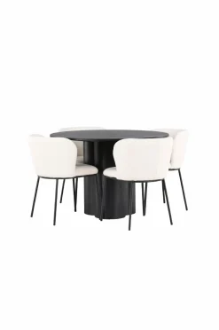Venture Home Spisegruppe Olivia med 4 stole Edina