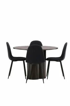 Venture Home Spisegruppe Olivia med 4 stole Polar
