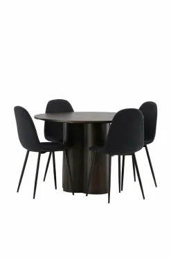 Venture Home Spisegruppe Olivia med 4 stole Polar