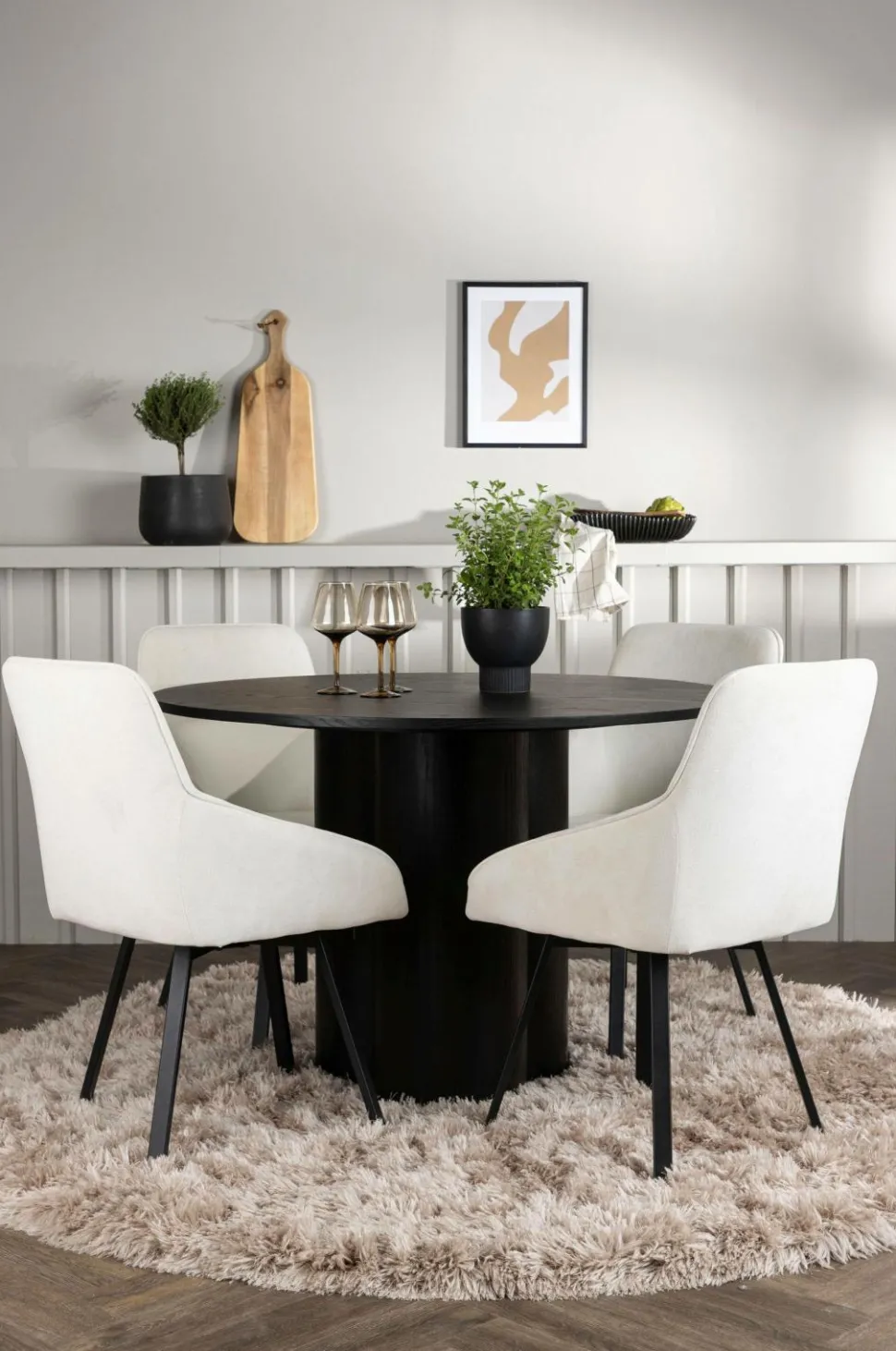 Venture Home Spisegruppe Olivia med 4 stole Rosie