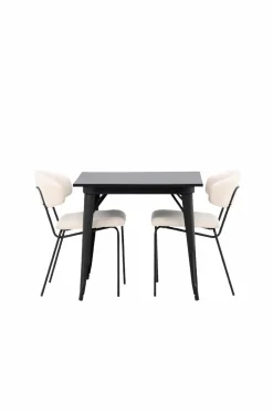 Venture Home Spisegruppe Tempe med 2 spisebordsstole Chico
