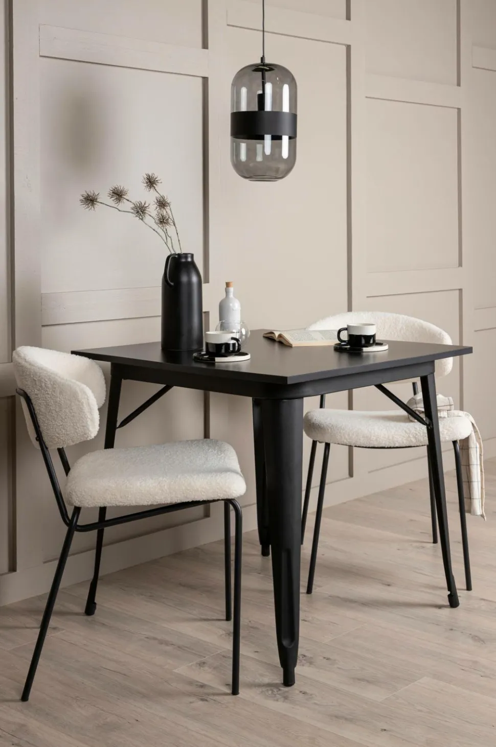 Venture Home Spisegruppe Tempe med 2 spisebordsstole Chico