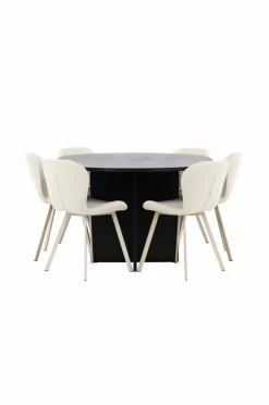 Venture Home Strada-spisebord med Lilja-stol