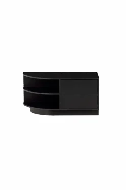 WOOOD TV-bænk Finca rund venstre 78 cm
